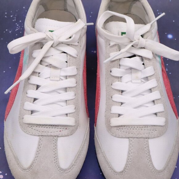 Puma Womens SF77 White Grey Pink Casual Shoes Athletic Sneakers US Size 8 - Picture 3 of 16